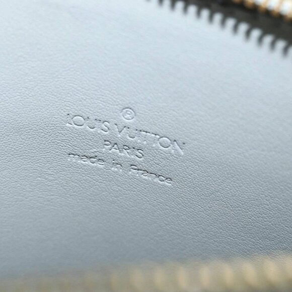 LOUIS VUITTON Monogram Vernis Motto Accessory Pouch Gris M91030 LV Auth 86327 - Picture 13 of 15